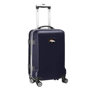 NFL Denver Broncos 21 in. Navy Carry-On Hardcase Spinner Suitcase