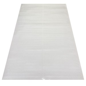 Floor Protector Clear 2 ft. 2 in. x 16 ft. Waterproof Non-Slip Clear Design Indoor Protector Runner Rug