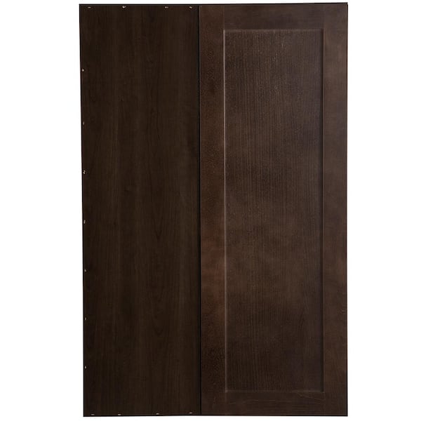 Hampton Bay Edson Assembled 27x42x12.6 in. Blind Wall Corner Cabinet in Dusk