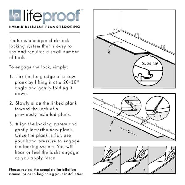 LifeProof Wilbur Cross Oak Waterproof Hybrid Resilient Flooring - 21.2 sqft/case