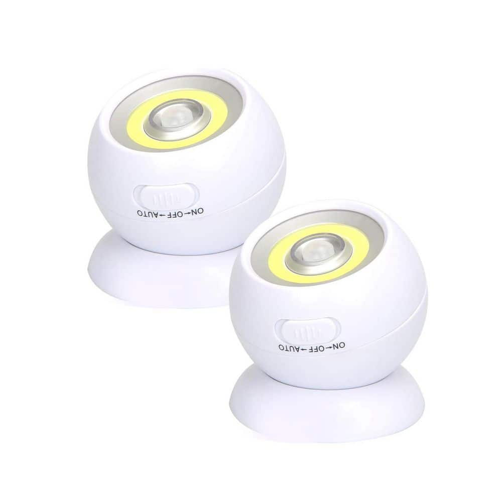 Motion Sensing 120 Lumen 120° White Dusk to Dawn LED Flood Light Indoor Outdoor Wall Ceiling 2 Pack price history on PriceWatchPro