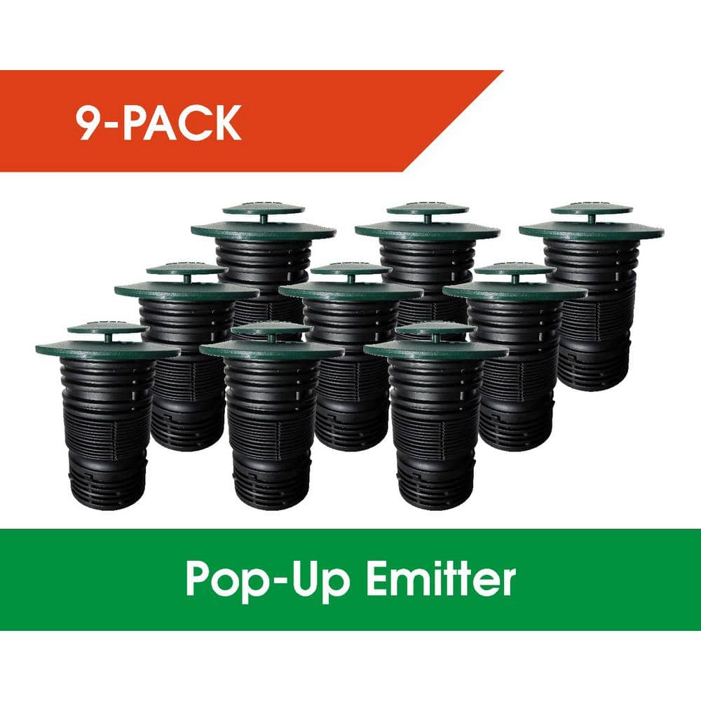 RELN Pop Up Drainage Emitter With Flexible Elbow For 4 In Drain Pipes   Green Reln Pop Up Emitters 000235us 64 1000 