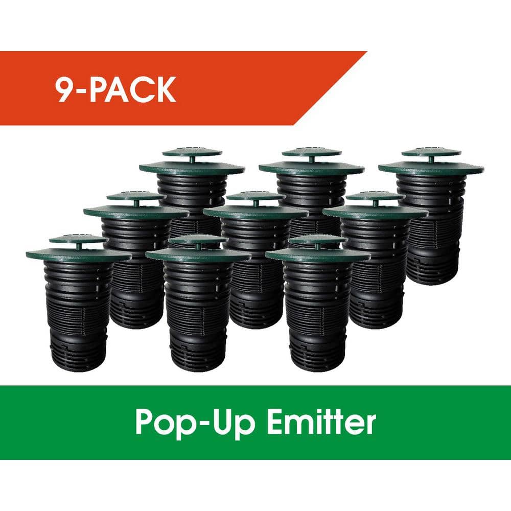 Pop-Up Drainage Emitter with Flexible Elbow for 4 in. Drain Pipes (9-Pack) price history on PriceWatchPro