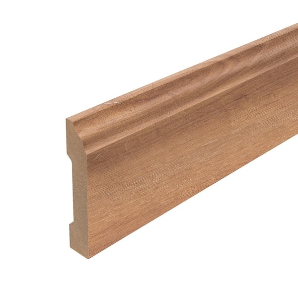 PERFORMANCE ACCESSORIES Marmalade 0.62 in. T x 3.3 in. W x 94.5 in. L Textured Wood Look Laminate Moulding/Trim Base Molding