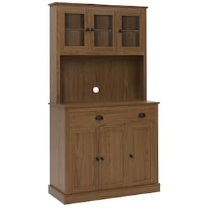 VEIKOUS 71 in. H Grey Kitchen Storage Pantry Storage Cabinet Closet ...