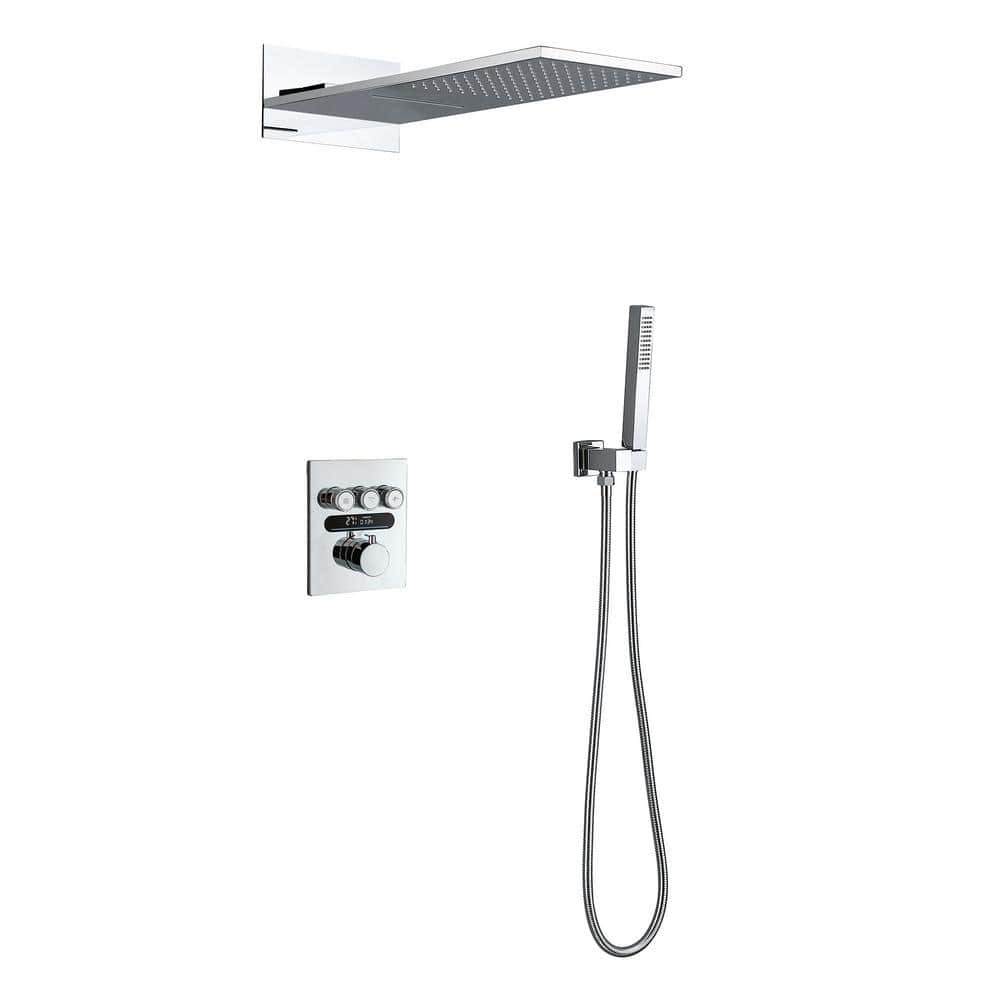 IHOMEadore 3Spray Multifunction Wall Bar Shower Kit with Hand Shower