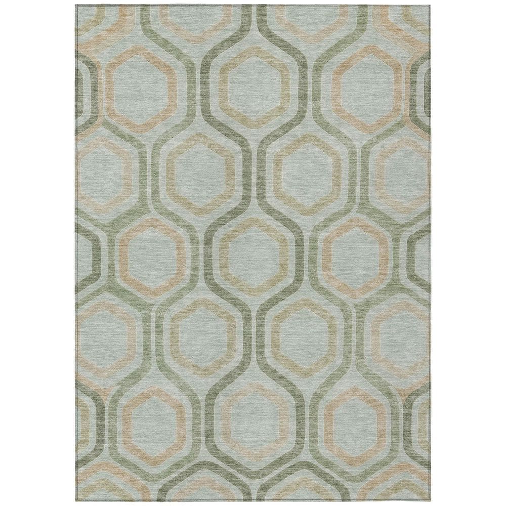 Chantille Machine Washable Indoor/Outdoor Abstract ACN2956 Aloe 9 ft. x 12 ft. Area Rug price history on PriceWatchPro