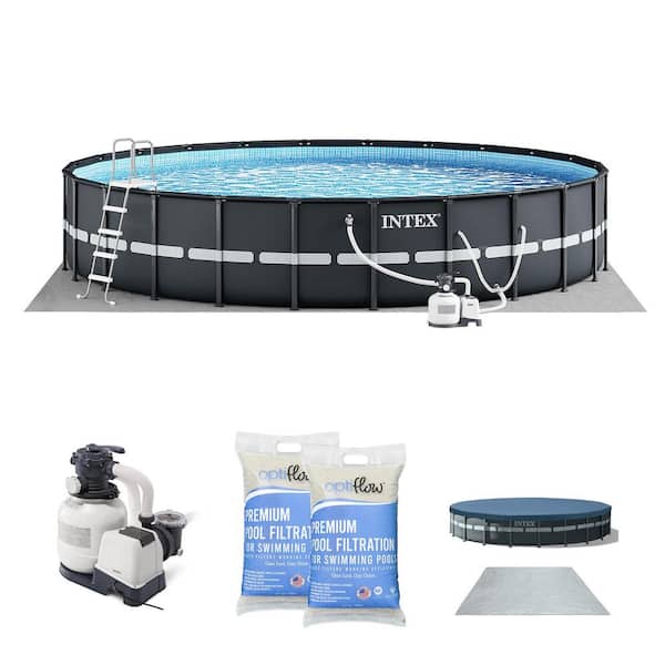 Intex Ultra XTR 24 ft. Round 52 in. Deep Above Ground Pool Set