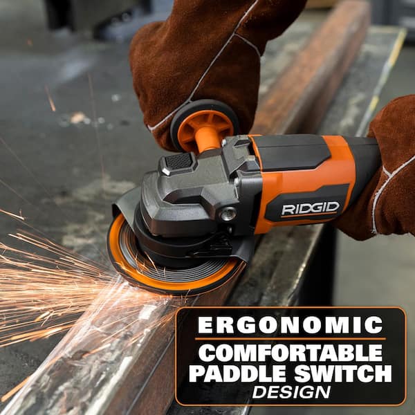 RIDGID 18V Brushless Cordless 4-1/2 in. Angle Grinder Kit RIDGID 18V Brushless Cordless 4-1/2 in. Angle Grinder Kit