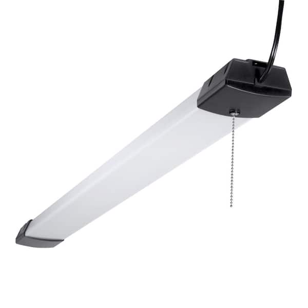 SHP 46 in. 128-Watt Equivalent, 10000-Lumens Integrated LED, White Shop Light, 4000K CCT