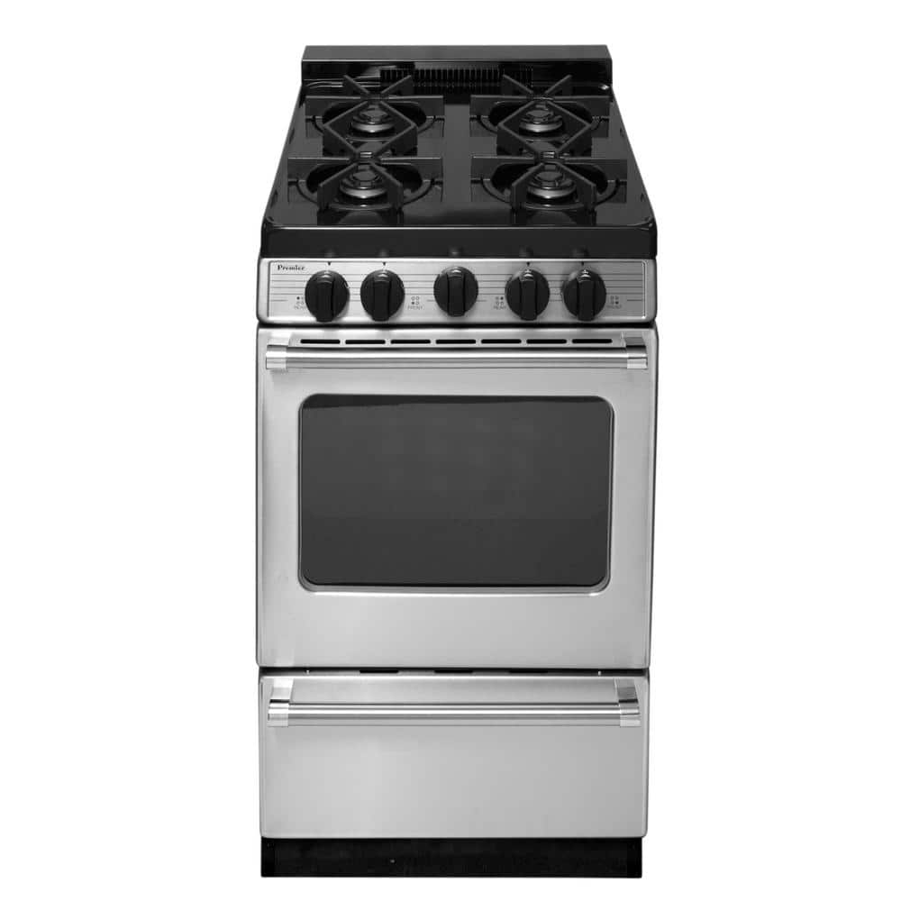 ProSeries 20 in. 2.42 cu. ft. Freestanding Gas Range with Sealed Burners in Stainless Steel -  Premier, P20B3102PS