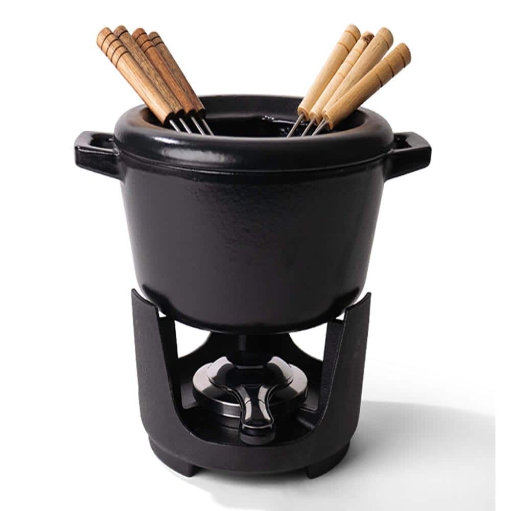 Nori Enameled Cast Iron Fondue Set 2Qt. - Oven Safe and Toxin-Free Cookware price history on PriceWatchPro