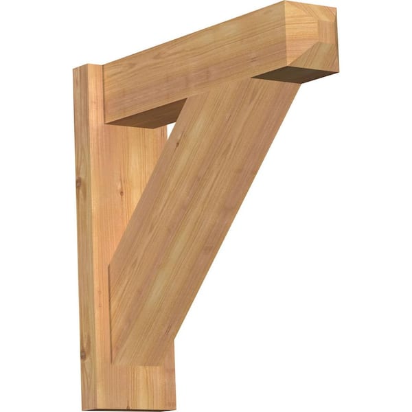 Ekena Millwork 6 in. x 20 in. x 20 in. Western Red Cedar Traditional Craftsman Smooth Outlooker