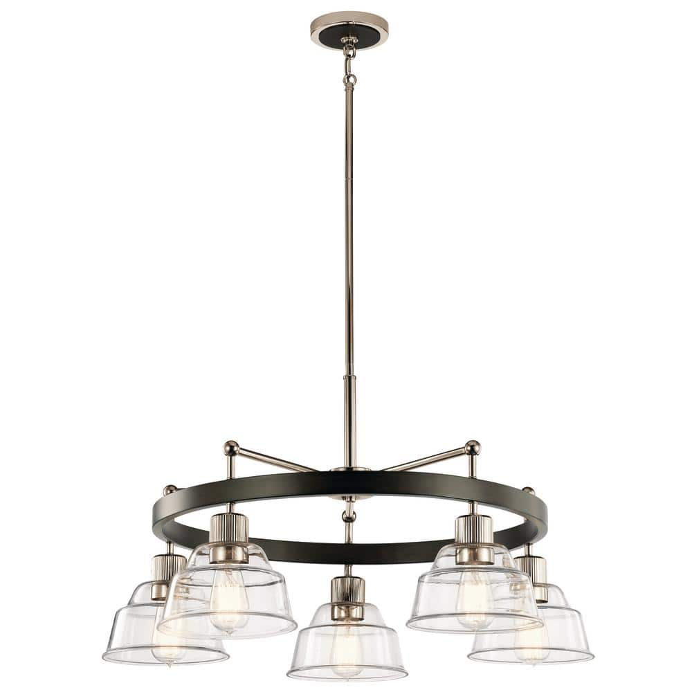 5 Light Large Chandelier-Polished Nickel Finish    -Traditional Installation Kichler Lighting 52403Pn