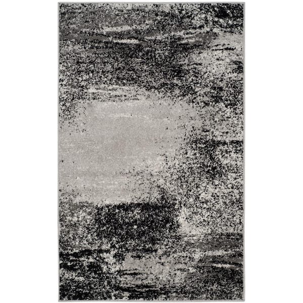 SAFAVIEH Adirondack Silver/Multi Doormat 3 ft. x 5 ft. Solid Area Rug