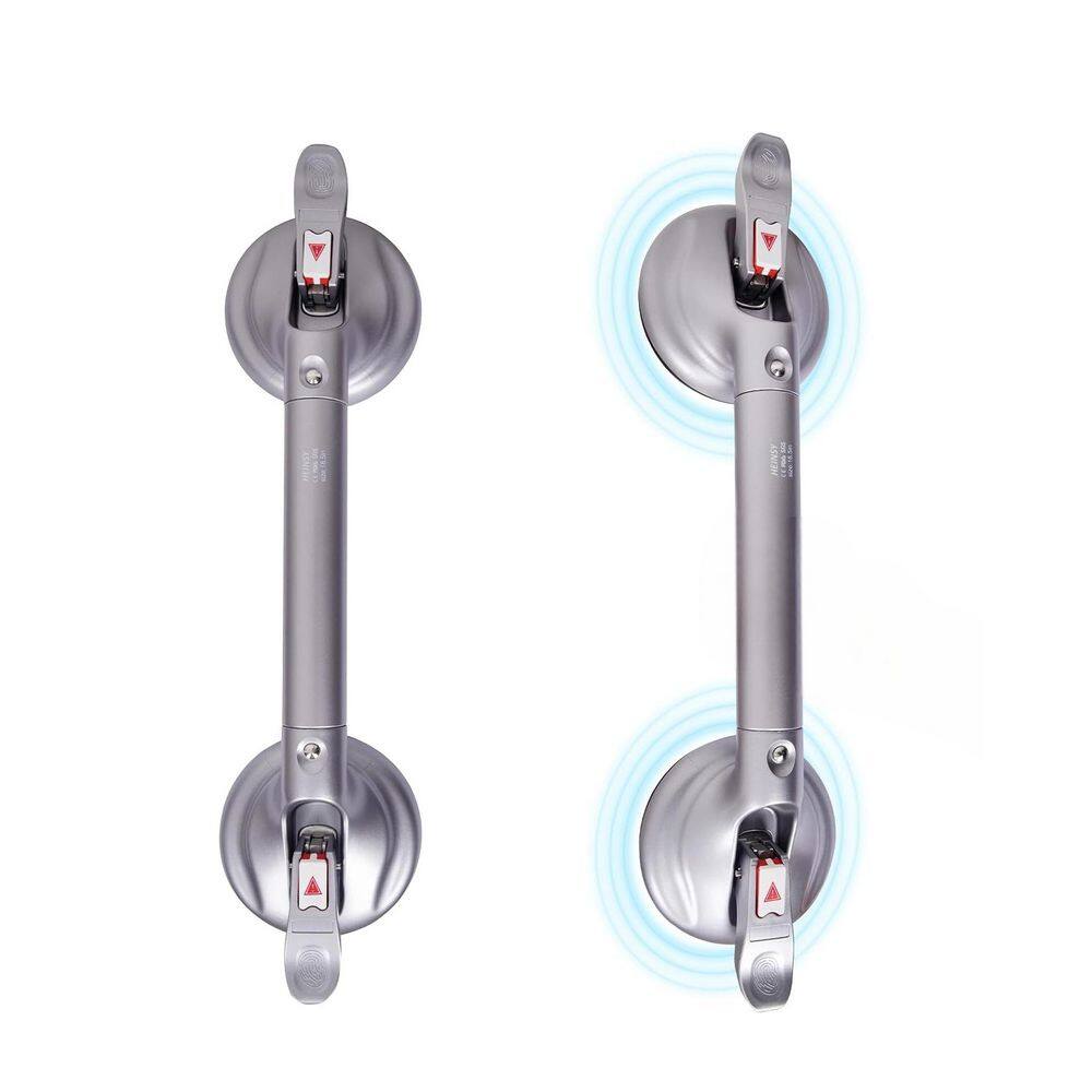 19 in. Stainless Steel Grab Bar, Rust and Fade-Free, Strong Suction Cup Safe Installation, Silver, for Seniors and Elder price history on PriceWatchPro
