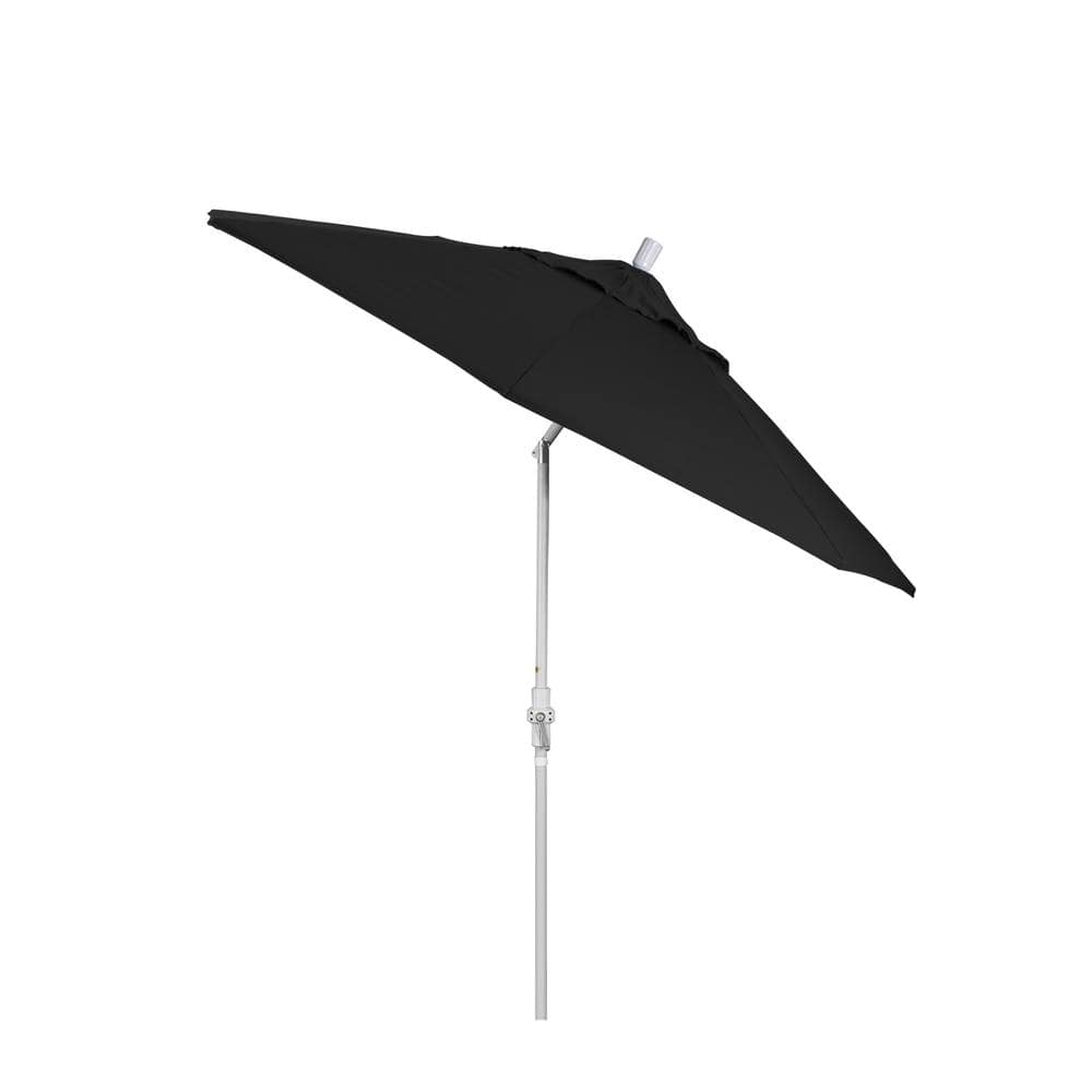 9 ft Black Sunbrella Canvas Aluminum Market Umbrella