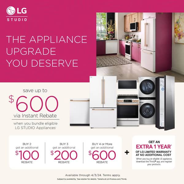 LG STUDIO SMART Top Control Dishwasher in Stainless Steel with 1-Hour Wash  & Dry, QuadWash Pro, and TrueSteam SDWB24S3 - The Home Depot