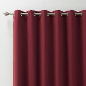 Burgundy Grommet Blackout Curtain - 100 in. W x 84 in. L