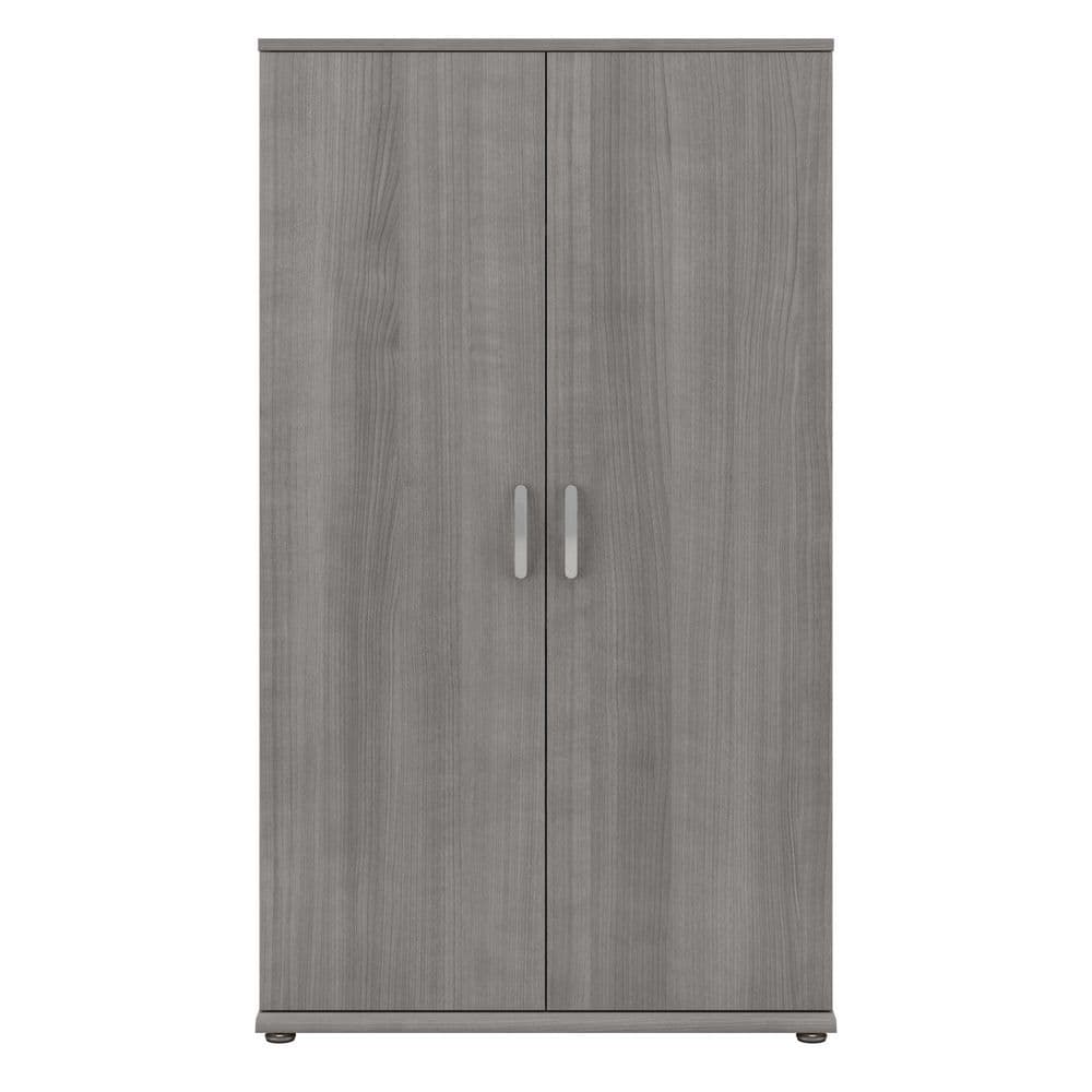 Platinum Gray Tall Office Storage Cabinet with Adjustable Shelving