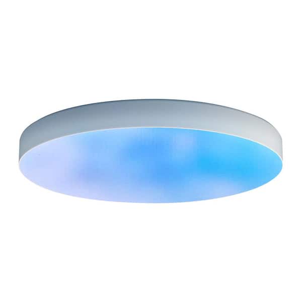 LIFX 15 in. White Indoor Selectable LED Flush Mount Multi-Color Smart