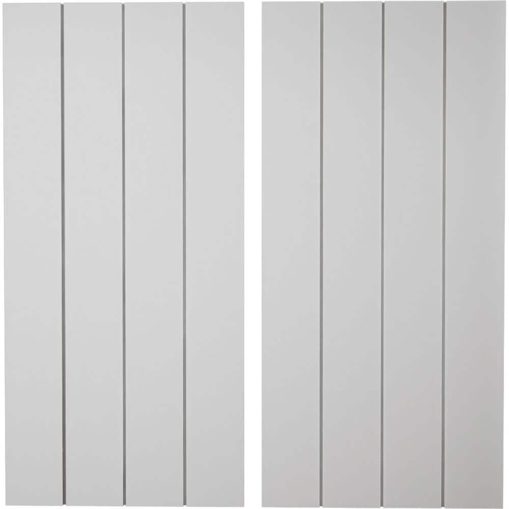 22 in. x 78 in. Timberthane Polyurethane 4-Board Joined Board-n-Batten Smooth Faux Wood Shutters, No Batten Pair price history on PriceWatchPro