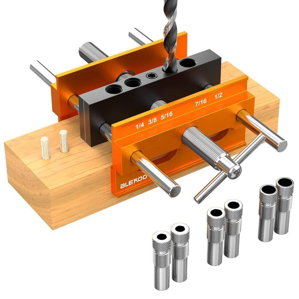 6.7 in. Orange Self Centering Doweling Jig Kit For Straight Hole Biscuit Joiner Set With 6 Drill Guide Bushing price history on PriceWatchPro