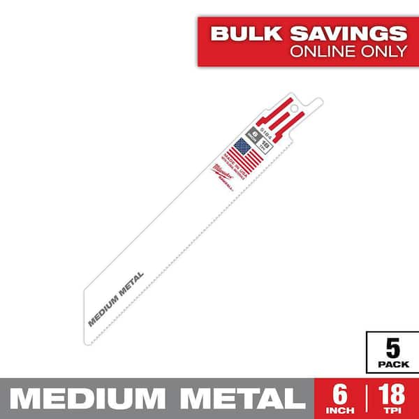 Milwaukee 9 in. 18 TPI Medium Metal Cutting SAWZALL Reciprocating