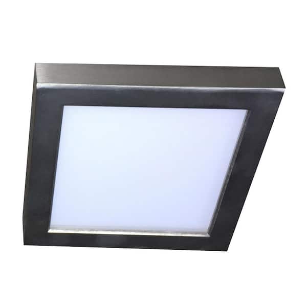AA WAREHOUSING 5.75 in. 1-Light Brushed Nickel LED Flush Mount