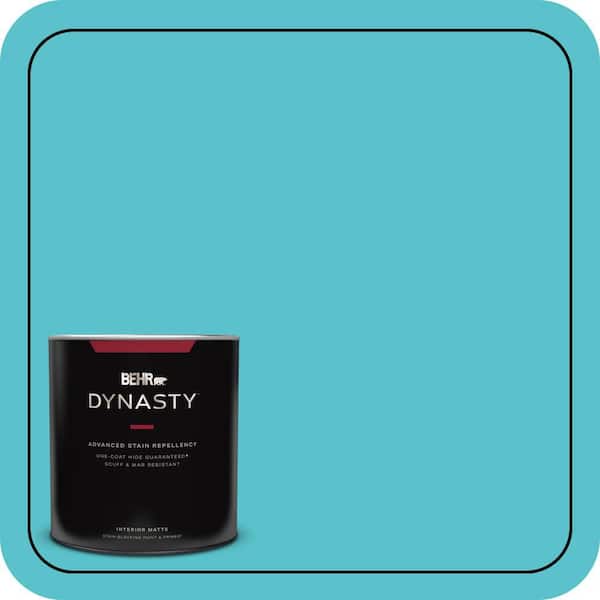 BEHR DYNASTY 1 qt. #510B-5 Jamaican Sea Matte Interior Stain-Blocking Paint and Primer