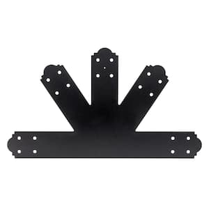 Outdoor Accents Mission Collection 8:12 Pitch ZMAX, Black Powder-Coated Gable Plate