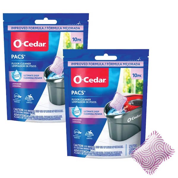 PACS Hard Floor Cleaner, Lavender Scent (10-Count) (2-Pack)