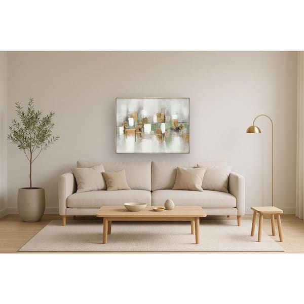 Classy Art 1-Piece Framed Mixed Media Abstract Wall Art 35.4 in. x