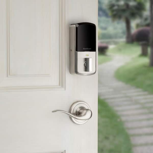 Kwikset Aura Satin Nickel Single Cyl. Elec. BT Keypad Smart Lock