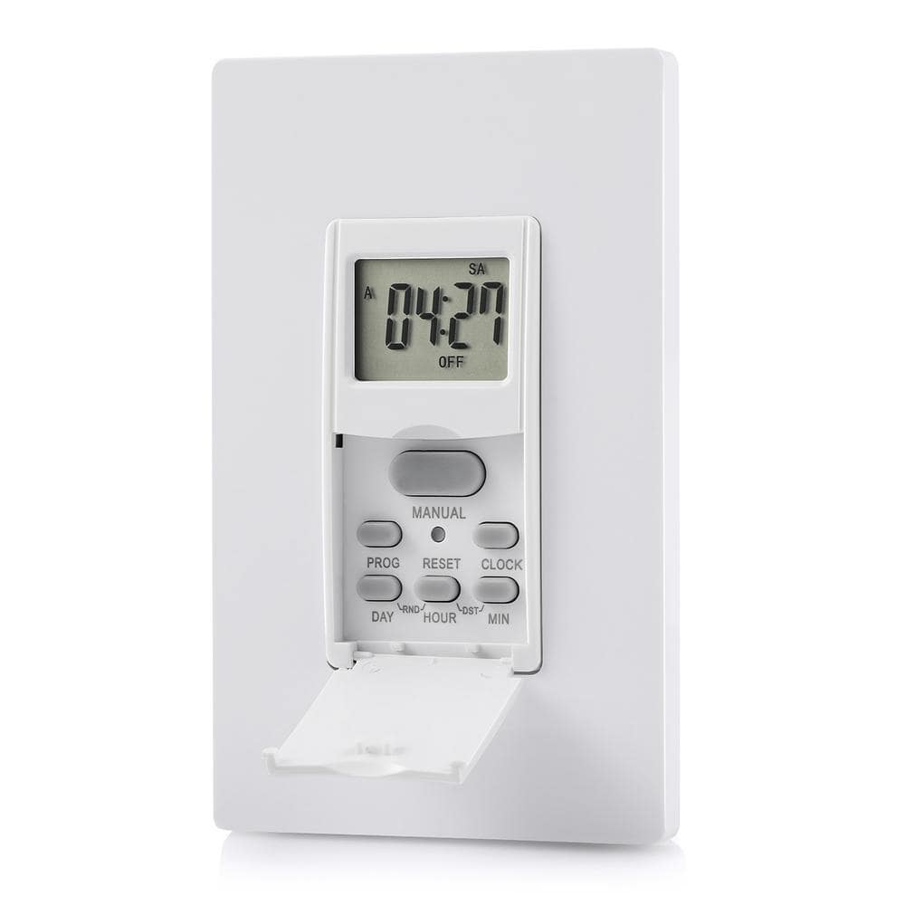 Indoor in Wall Timer Switch for Light, 7 Day, 7 On/Off Settings, DST RDM Mode, Programmable Digital Switch Timer price history on PriceWatchPro