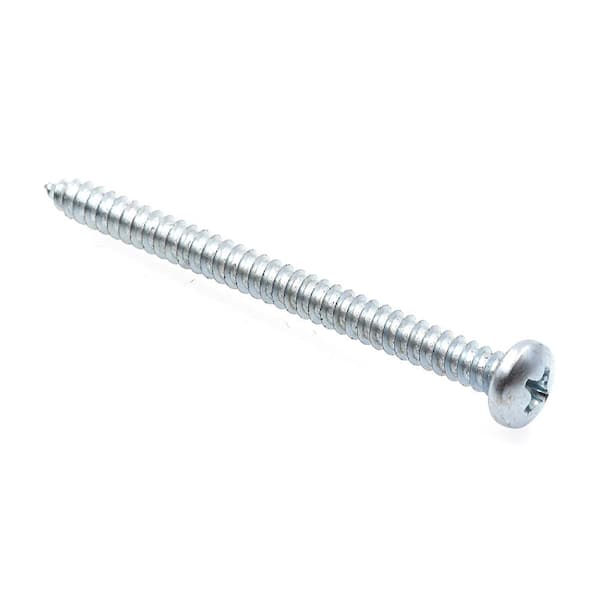 Prime-Line #10 x 2-1/2 in. Zinc Plated Steel Phillips Drive Pan Head Self-Tapping Sheet Metal Screws (50-Pack)