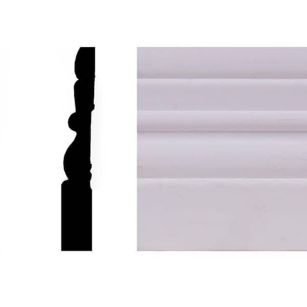 Builder's Choice OP711 1/2 in. x 3-1/4 in. Primed Finger-Jointed Wood Base Molding