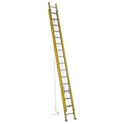 40 ft. Aluminum Extension Ladder (37 ft. Reach Height) with 250 lb. Load  Capacity Type I Duty Rating