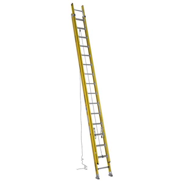 Werner 32 ft. Fiberglass D-Rung Extension Ladder with 375 lb. Load Capacity Type IAA Duty Rating