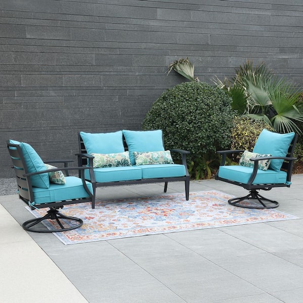 Deep Seating Teal Garden Chairs Deep Seating Teal Garden Table