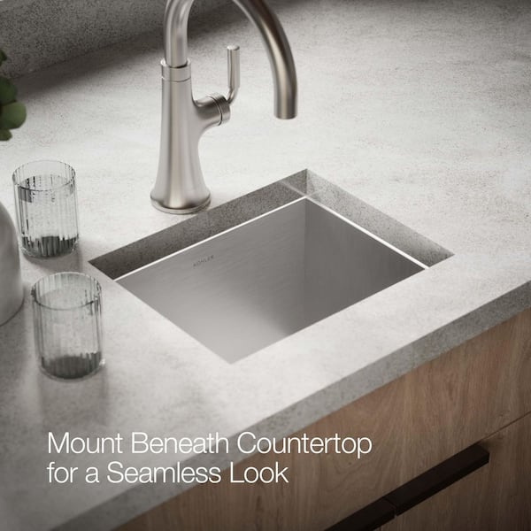 Lyric 15 in. Stainless Steel 18-Gauge Drop in/Undermount Bar Sink