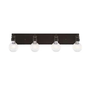 Albany 31.25 in. 4-Light Espresso Vanity Light