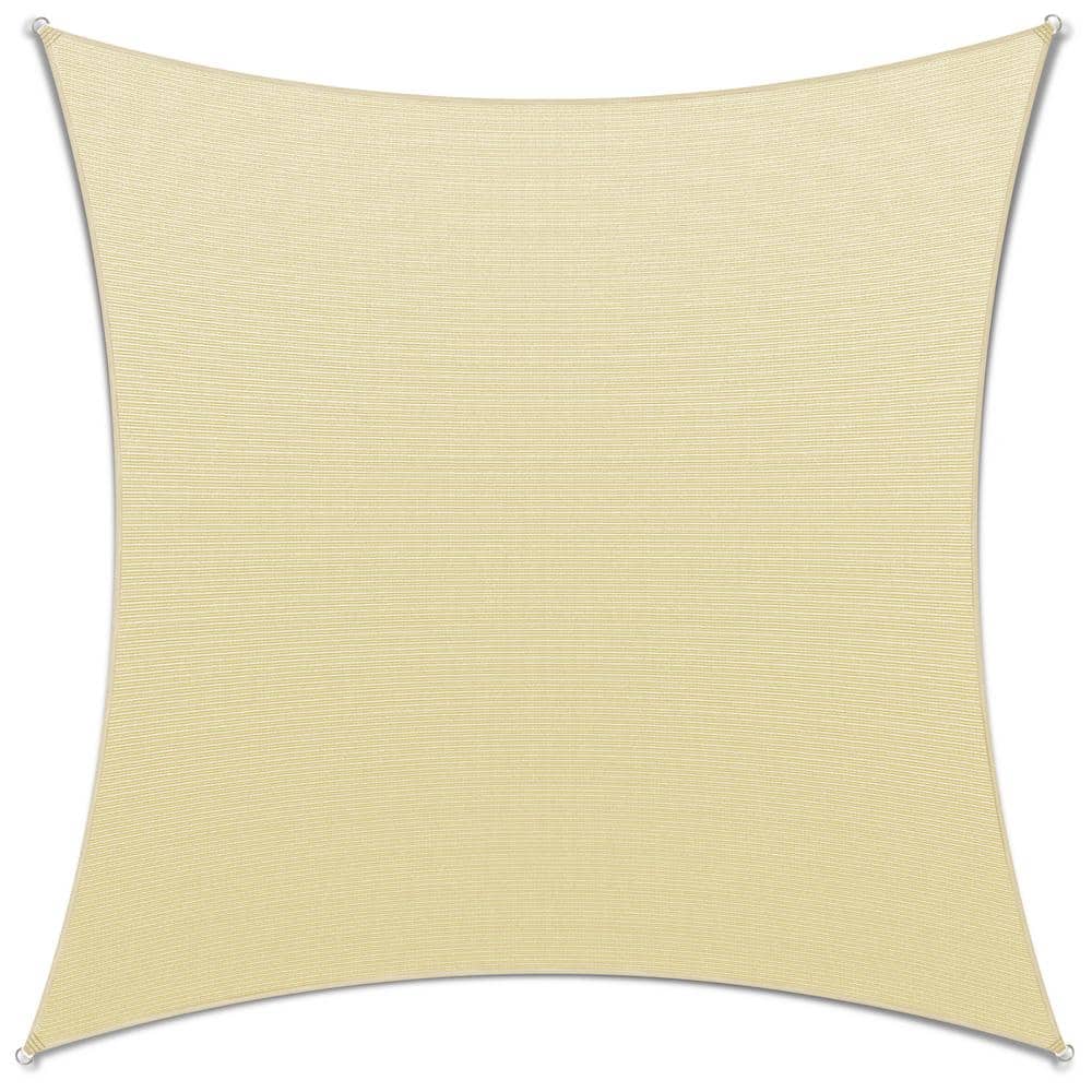 10 ft. x 10 ft. Beige Square Sail