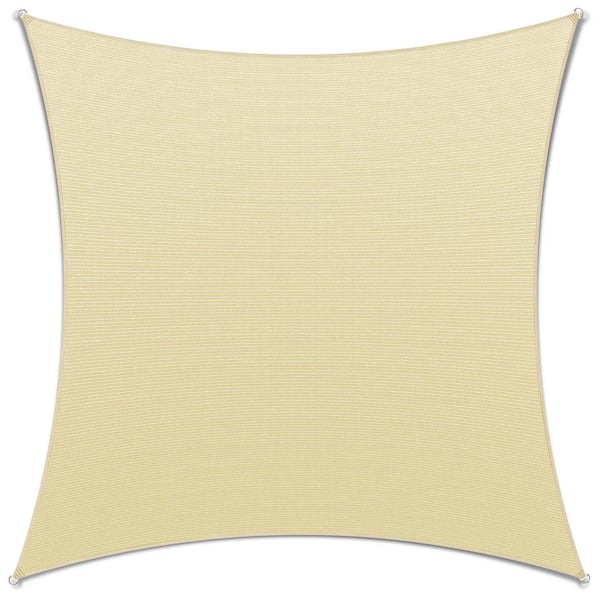 AMGO 10 ft. x 10 ft. Beige Square Sail