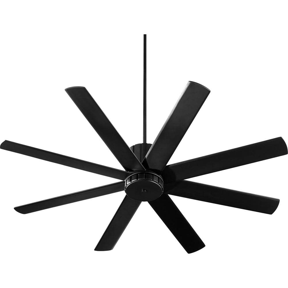 Quorum International Proxima 60 in. Indoor Black Ceiling Fan with Wall Control 9660869 The