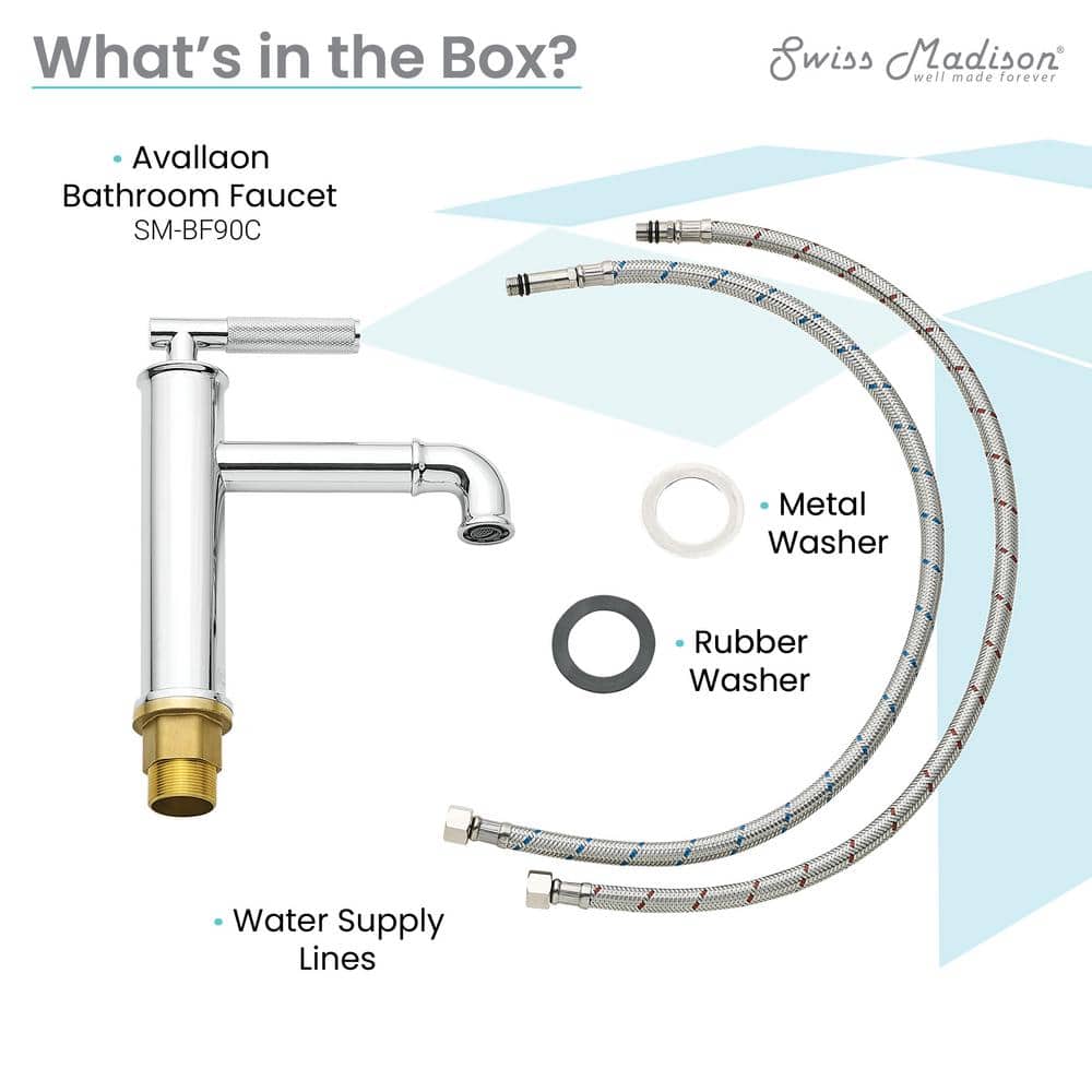 Avallon Chrome Single-Handle Bathroom Faucet