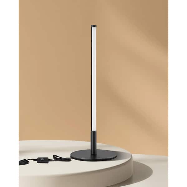 16.6 in. Black Modern Dimmable Integrated LED Table Lamp for Workbench, Home Decoration