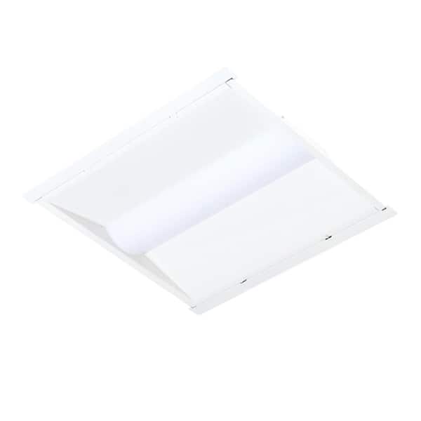 2 ft. x 2 ft. 4066 Lumens Integrated LED Panel Light in Matte White Finish, 5000K (1-Pack)