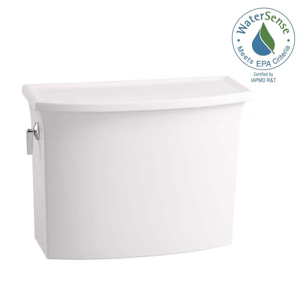 Archer White Ceramic Single Flush Toilet Tank