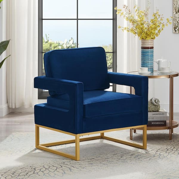 Navy reading chair discount